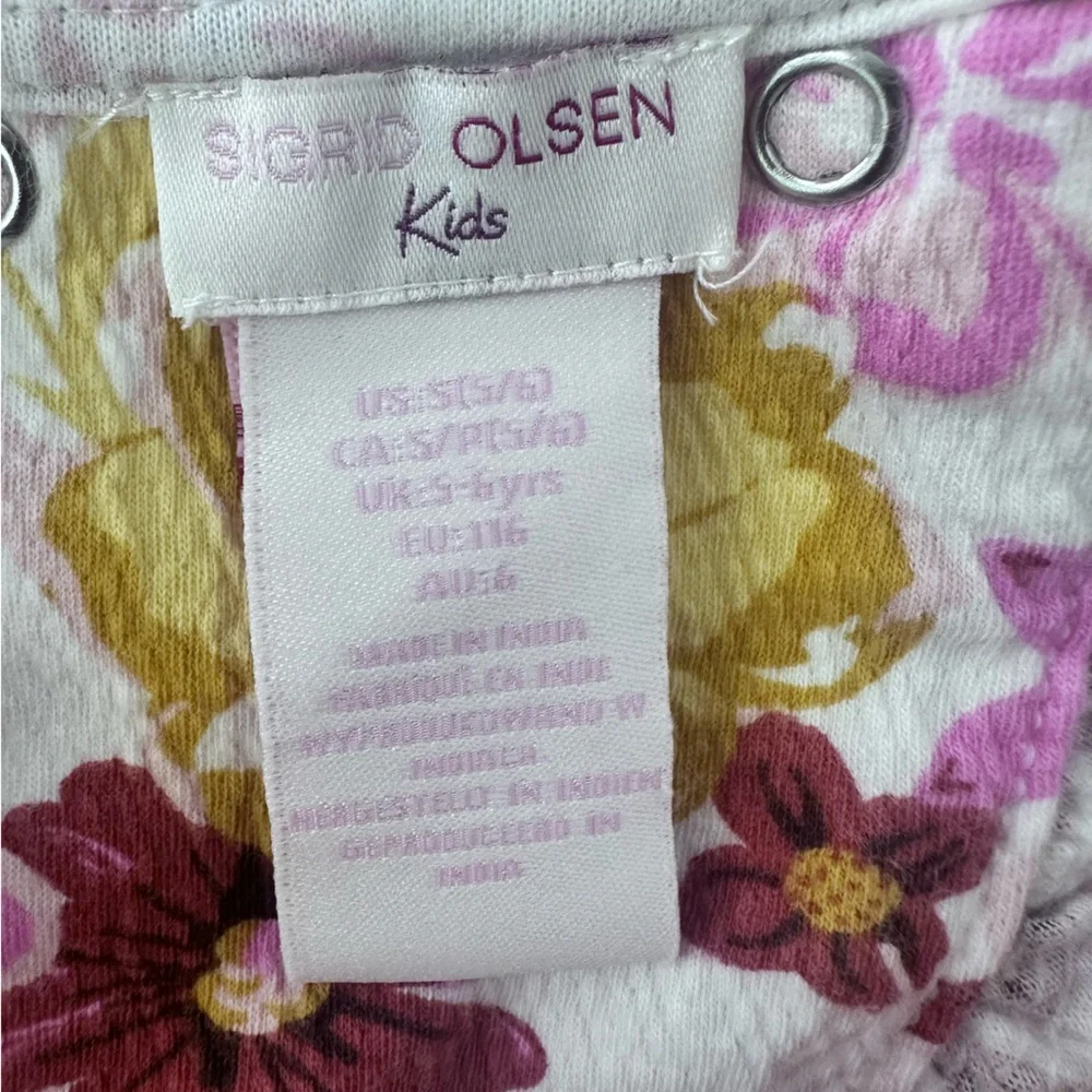 Sigred Olsen Kids Floral 2 piece matching set open back size S (5/6)